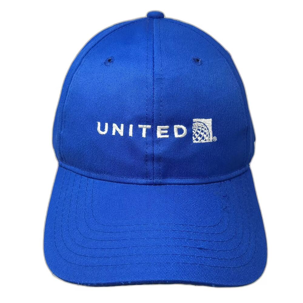 Apollo United Airlines Embroidered Logo Blue Baseball Cap Hat OS Adjustable
